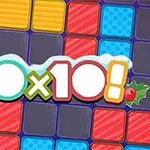 Kolorowe kwadratowe klocki z numerem 10x10!