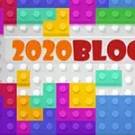 Kolorowe klocki ułożone wokół napisu „2020 Blocks” na jasnym tle