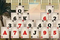 Zabawna gra Tripeaks Solitaire w Starożytnym Egipcie