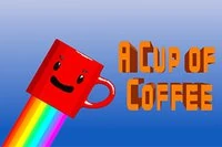 Klasyczna gra unikaj-zbieraj, gdzie jesteś latającą filiżanką kawy