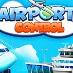 Ilustracja przedstawia samolot i terminal lotniska pod niebieskim niebem z napisem Airport Control