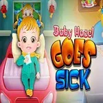 Dziecko w piżamie wygląda na chore, leżąc w łóżku z termometrem i lekarstwami obok