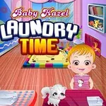 Dwie dziewczynki w kolorowym pokoju prasują ubrania z małym białym pieskiem na stole