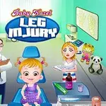 Dziecko siedzące na fotelu w gabinecie lekarskim z lekarzem i pielęgniarką w tle, otoczone medycznymi akcesoriami