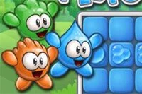 Zabawna łamigłówka logiczna, w której rozwalasz krople wody, aby oczyścić