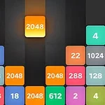 Kolorowe, ponumerowane klocki ułożone w kolumny na ciemnym tle