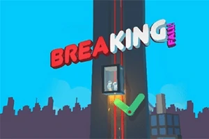 Kolorowy napis BREAKING FALL!