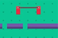 Avoid the walls as you quickly position your bridge so that the wall moves below