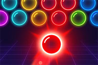 Bubble Shooter Neon oferuje intensywne neonowe kolory i emocjonującą