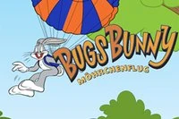 Rabbit Bug Bunny was carried away by parachuting and quite often now jumps from