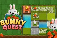 Przesuń kafelki, aby utworzyć ścieżkę dla królika do celu