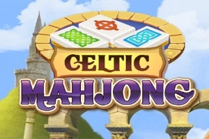 The classic game Mahjong set in Celtic style