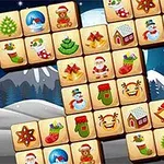 Simplified classic Mahjong game with Xmas theme