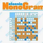 Diagram siatki z kolorowymi polami i cyframi dookoła, oznaczający logiczne wypełnianie pól