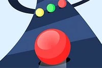 Gra zaczyna się powoli, Twoja kolorowa kula toczy się po drodze