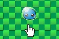 Make sure that this blue ball passes safely through the obstacles