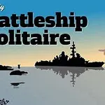 Silhouette statku wojennego na morzu o zmierzchu z ptakami na niebie i tekstem na górze