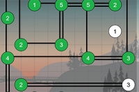 Connect all the islands with a network of bridges using the given numbers