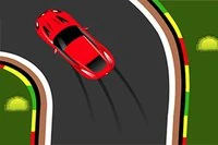 Gra casualowa z samochodem na drodze