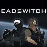 Dwóch uzbrojonych żołnierzy w masce i bandanie stoi plecami do siebie na tle planety z napisem Deadswitch 3