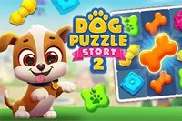 Pomóż małemu pieskowi Charlieemu napisać nową historię z Dog Puzzle Story 2!