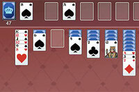 Gra Klondike z podwójną liczbą kart