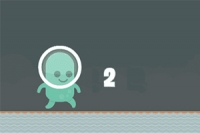 Niesamowita gra platformowa z zielonym kosmitą 2D