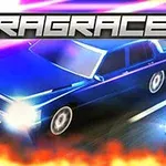 Sportowy samochód w intensywnych kolorach niebieskim i zielonym na tle dynamicznych, kolorowych smug świetlnych