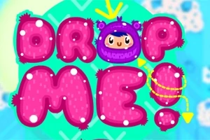 Różowy napis DROP ME!