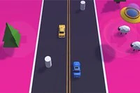 Omijaj przeszkody, kierując jednocześnie dwoma samochodami