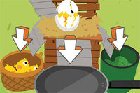 Stuknij, aby sortować dobre jajka, kurczaki i złe jajka!
