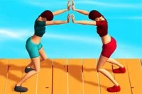 Zbieraj i układaj jak najwięcej jedzenia, bądź blisko partnera, aby wygrać grę