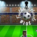 Dwóch animowanych piłkarzy na boisku z piłką, w tle stadion pełen kibiców i napis „Football Heads 2018”