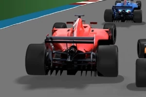 Samochody wyścigowe w realistycznej grafice jadące po torze wyścigowym