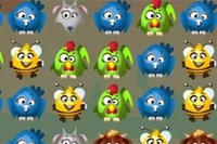 Your job in this matching game is to connect three or more animals and get