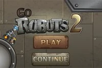 Roboty w Go Robots 2 są w dziwnym miejscu z grawitacją i złymi robotami