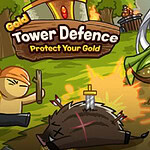 Postacie walczące na drodze otoczonej drzewami i namiotami, z zachodzącym słońcem i skarbem w tle