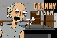 Układaj puzzle w zabawnej grze online z motywem babci