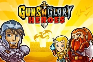 Trójka bohaterów fantasy w kolorowych strojach na tle zamek i smoka, z dużym napisem u góry