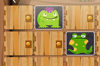 Dopasuj straszne karty w grze pamięciowej Halloween Monsters!