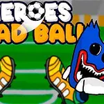 Postacie z dużymi głowami i kolorowymi butami sportowymi na tle stadionu piłkarskiego z dużym napisem w tle