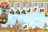 Get in the hot air balloon and fly over the city of London while playing cards