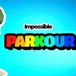 Postać w czapce i z brodą na niebieskim tle z kolorowym napisem Impossible Parkour