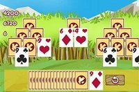 Dołącz do dwóch małpek w przygodzie z pasjansem i odkryj ich zamek ukryty w