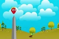 Pomóż małej truskawce omijać przeszkody i wędrować głębiej w las