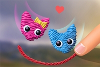 Pomóż uroczym wełnianym kotkom być razem!