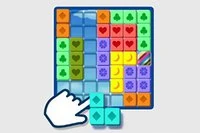 Ułóż rzędy swoich szczęśliwych bloków, aby zdobyć punkty