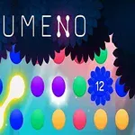 Kolorowe, świetliste kulki ułożone w siatce z napisanym tytułem u góry oraz ciemnym, liściastym tłem