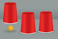 Pay close attention to the cups as they are shuffled