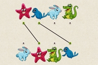 Ta urocza gra edukacyjna jest idealna dla dzieci do ćwiczenia rozpoznawania